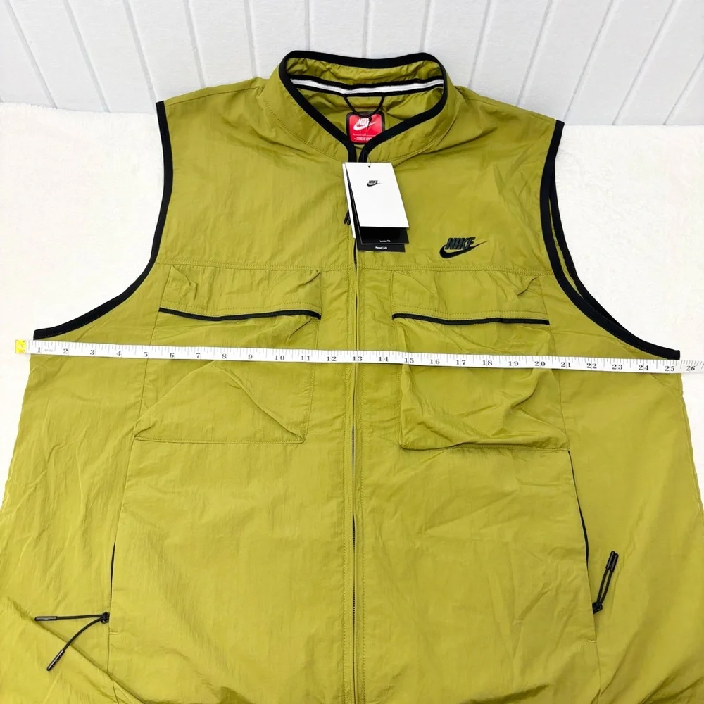 Nike Tech Men's Woven Vest UPF 40 Green Size L‎